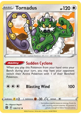 Tornadus #126/172 — Brilliant Stars