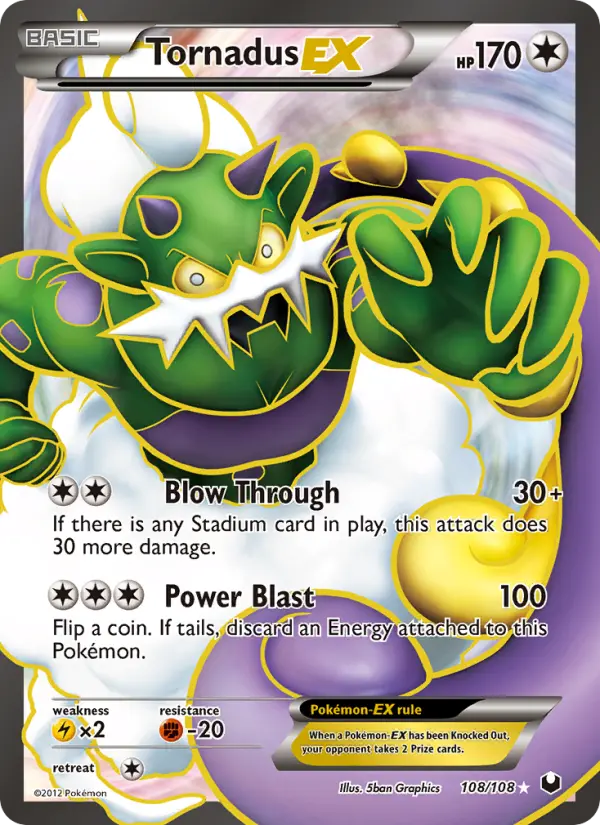 Tornadus EX #108 — Dark Explorers