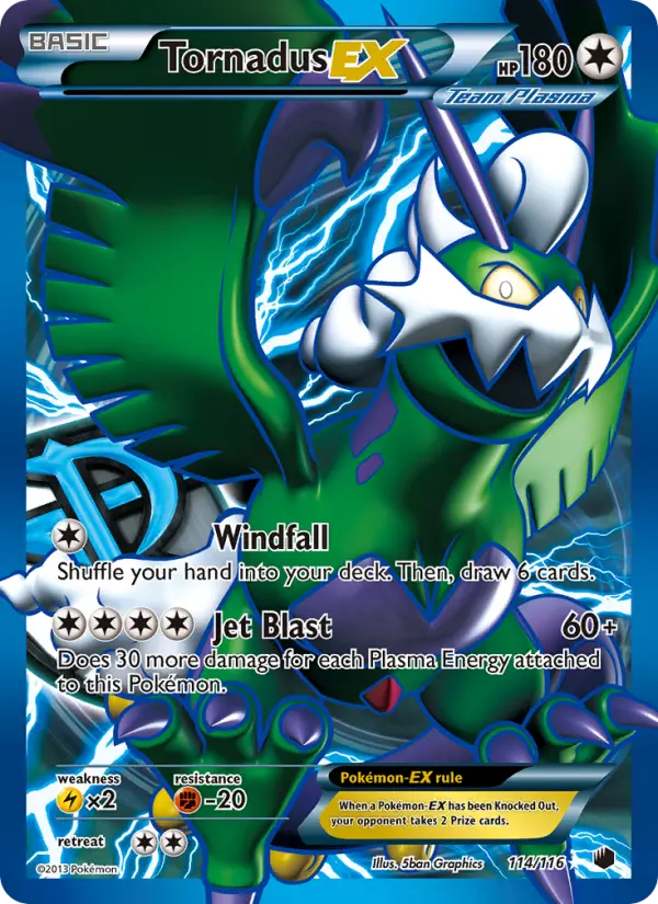 Tornadus EX #114 — Plasma Freeze