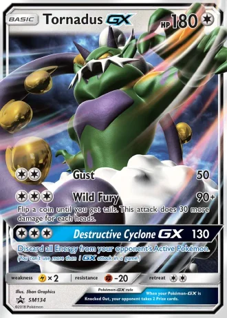 Tornadus GX SM134 — Sun & Moon Promos