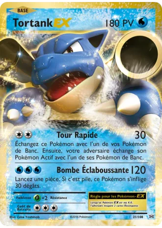 Tortank EX #21 — Évolutions