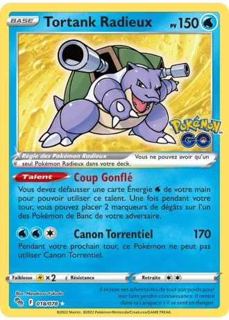 Tortank Radieux #018 — Pokémon GO