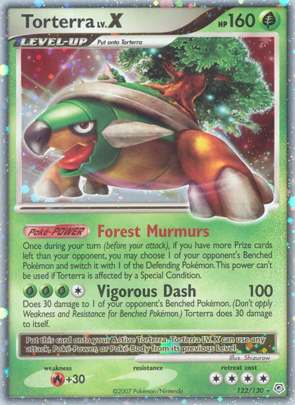Torterra LV.X #122 — Diamond & Pearl