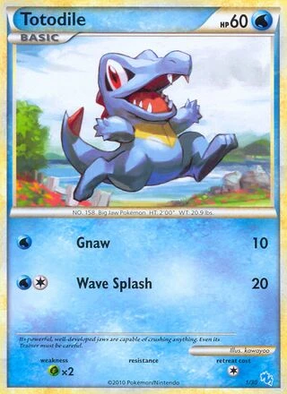 Totodile #1 — HS trainer Kit (Gyarados)
