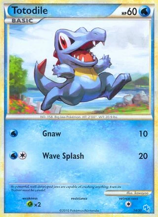 Totodile #14 — HS trainer Kit (Gyarados)