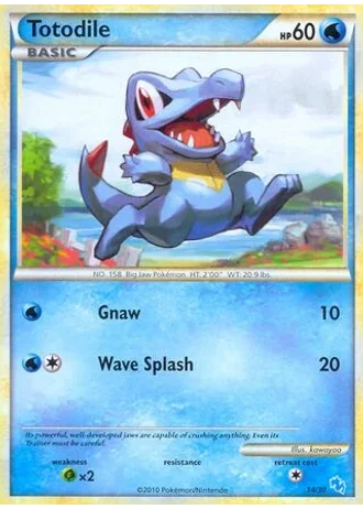 Totodile #14 — HS trainer Kit (Gyarados)