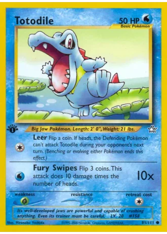 Totodile #81 — Neo Genesis