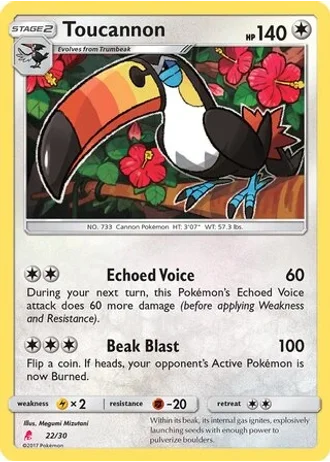 Toucannon #22/30 — SM trainer Kit (Lycanroc)