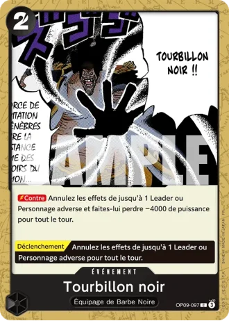 Tourbillon noir (OP09-097) (Pirate Foil) — ONE PIECE CARD THE BEST vol.2 (PRB02)