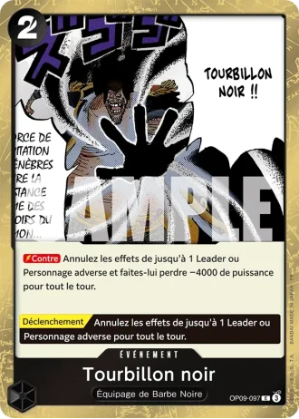 Tourbillon noir (OP09-097) (Reprint) — ONE PIECE CARD THE BEST vol.2 (PRB02)