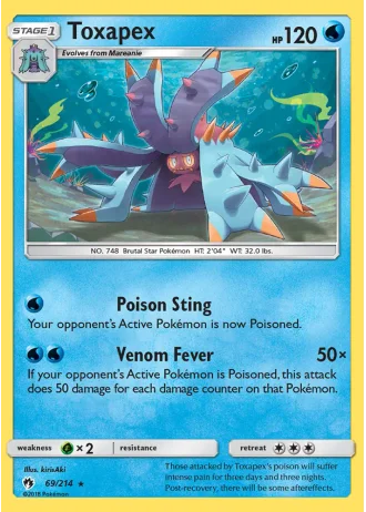 Toxapex #69/214 — Lost Thunder