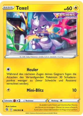 Toxel #106/264 — Fusionsangriff