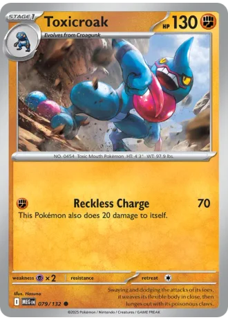 Toxicroak #079/132 — Mega Evolution