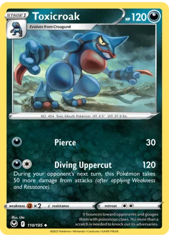 Toxicroak #110/195 — Silver Tempest