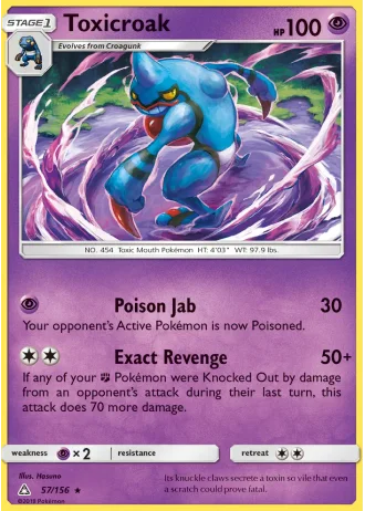 Toxicroak #57/156 — Ultra Prism