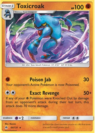 Toxicroak #64/131 — Forbidden Light