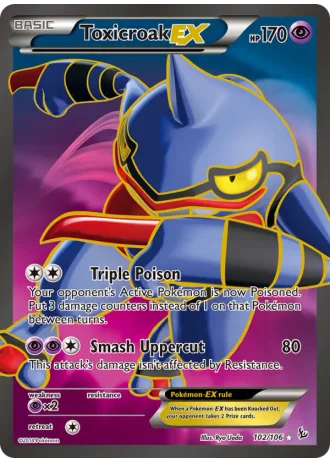 Toxicroak EX #102/106 — Flashfire
