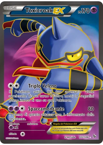 Toxicroak EX #102/106 — Fuoco Infernale