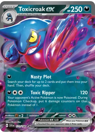 Toxicroak ex #131/198 — Scarlet & Violet