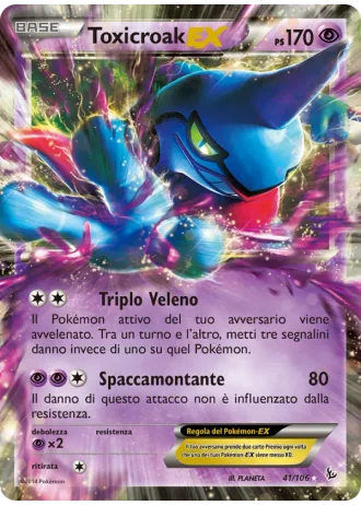 Toxicroak EX #41/106 — Fuoco Infernale