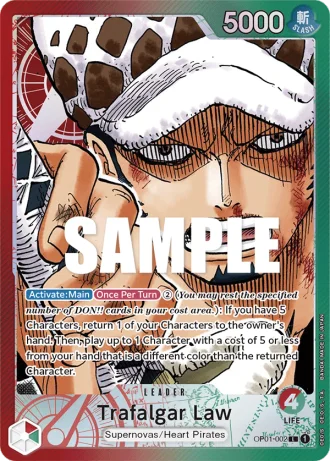 Trafalgar Law (OP01-002) (Alternative Art) — Romance Dawn (OP01)