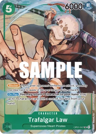Trafalgar Law (OP01-047) (Alternative Art) — Romance Dawn (OP01)