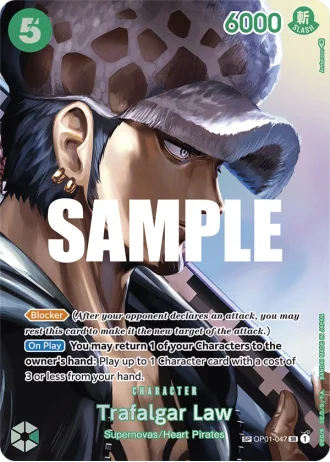 Trafalgar Law (OP01-047) (Special Rare) — Kingdoms of Intrigue (OP04)