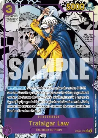 Trafalgar Law (OP05-069) (Manga Rare + Reprint) — ONE PIECE CARD THE BEST (PRB01)