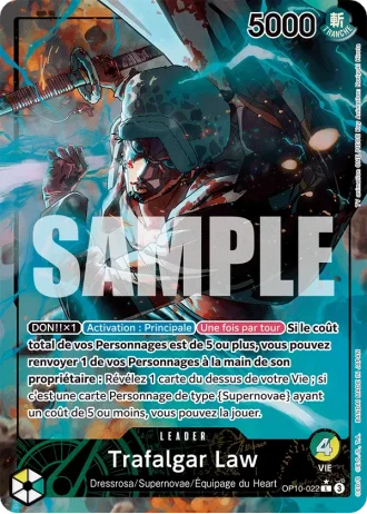 Trafalgar Law (OP10-022) (Alternative Art) — Sang Royal (OP10)