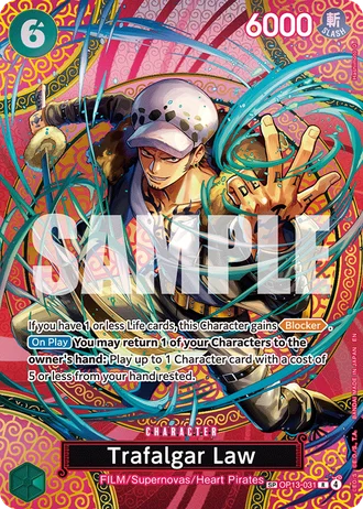 Trafalgar Law (OP13-031) (Alternative Art) — Adventure on Kami's Island (OP15-EB04)
