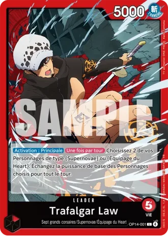 Trafalgar Law (OP14-001) — Les Sept de la Mer d'Azur (OP14-EB04)