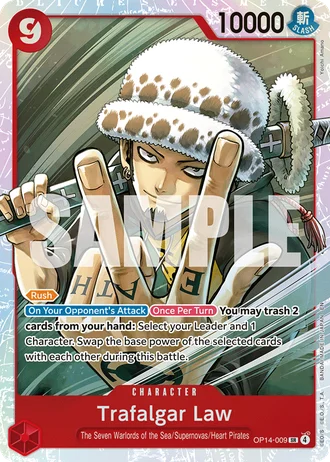 Trafalgar Law (OP14-009) — The Azure Sea's Seven (OP14-EB04)