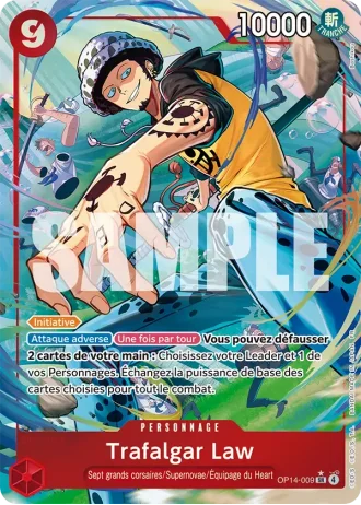 Trafalgar Law (OP14-009) (Alternative Art) — Les Sept de la Mer d'Azur (OP14-EB04)