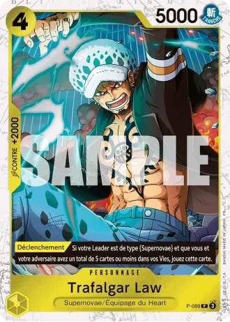 Trafalgar Law (P-088) (Pirate Foil) — ONE PIECE CARD THE BEST vol.2 (PRB02)