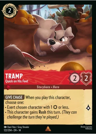 Tramp - Quick on His Feet #122/257 — Hyperia City