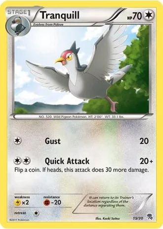 Tranquill #15 — BW trainer Kit (Zoroark)