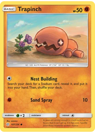 Trapinch #107/236 — Cosmic Eclipse