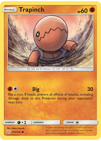 Trapinch #108/236 — Cosmic Eclipse