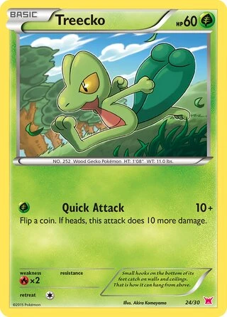 Treecko #24 — XY trainer Kit (Latias)