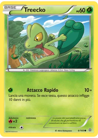 Treecko #6/160 — Scontro Primordiale