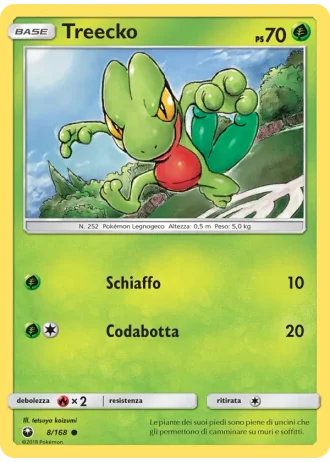 Treecko #8/168 — Tempesta Astrale