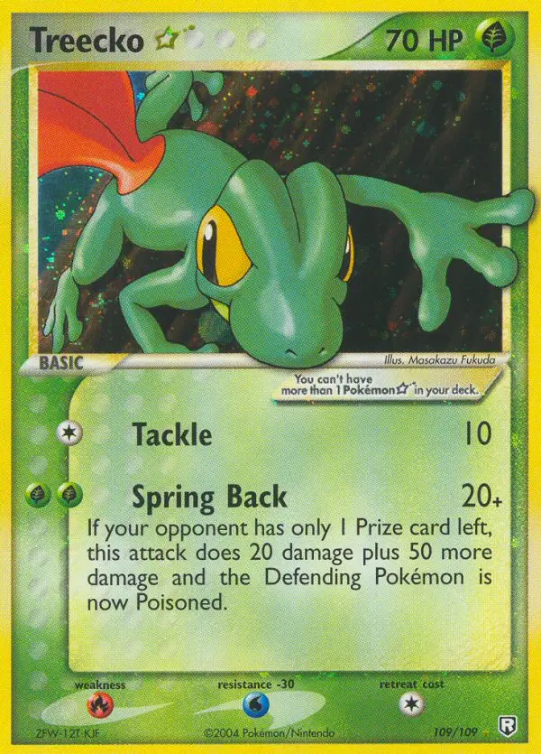 Treecko Gold Star #109 — Team Rocket Returns