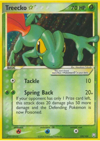Treecko Gold Star #109 — Team Rocket Returns