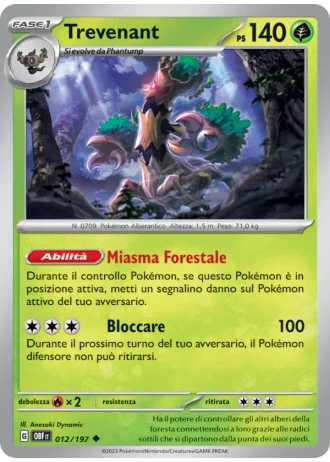 Trevenant #012 — Ossidiana Infuocata