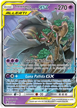 Trevenant e Dusknoir GX SM217 — Sole e Luna Promos