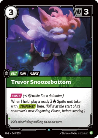 Trevor Snoozebottom #048/219 — Unleashed