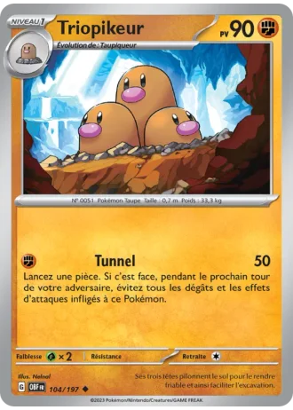 Triopikeur #104/197 — Flammes Obsidiennes