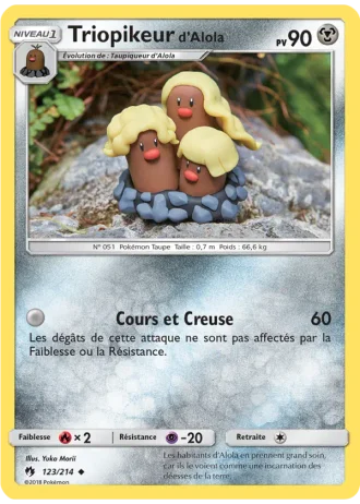 Triopikeur d’Alola #123/214 — Tonnerre Perdu