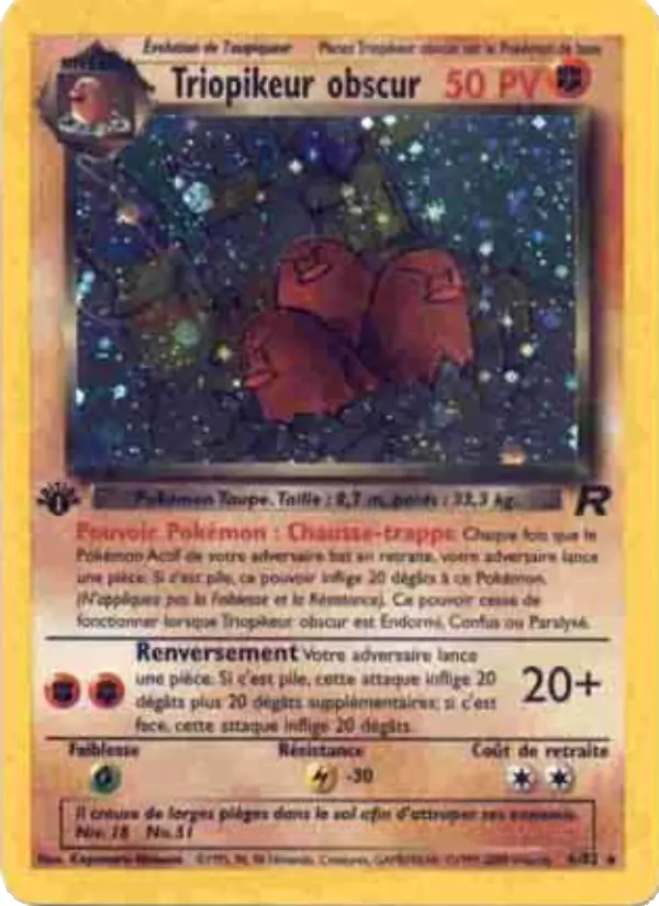 Triopikeur obscur (première édition) #6 — Team Rocket (1ère Édition)