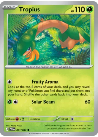 Tropius #001 — Pitch Black